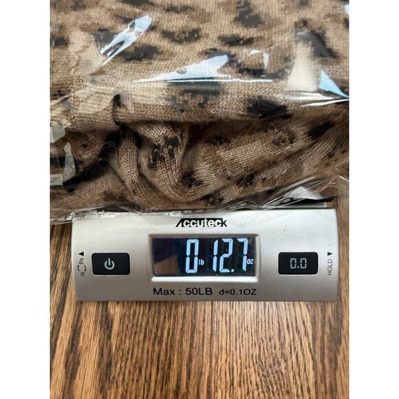 Skaist Tayloe Womens 100% Wool Leopard Print Cardigan - Picture 15 of 15